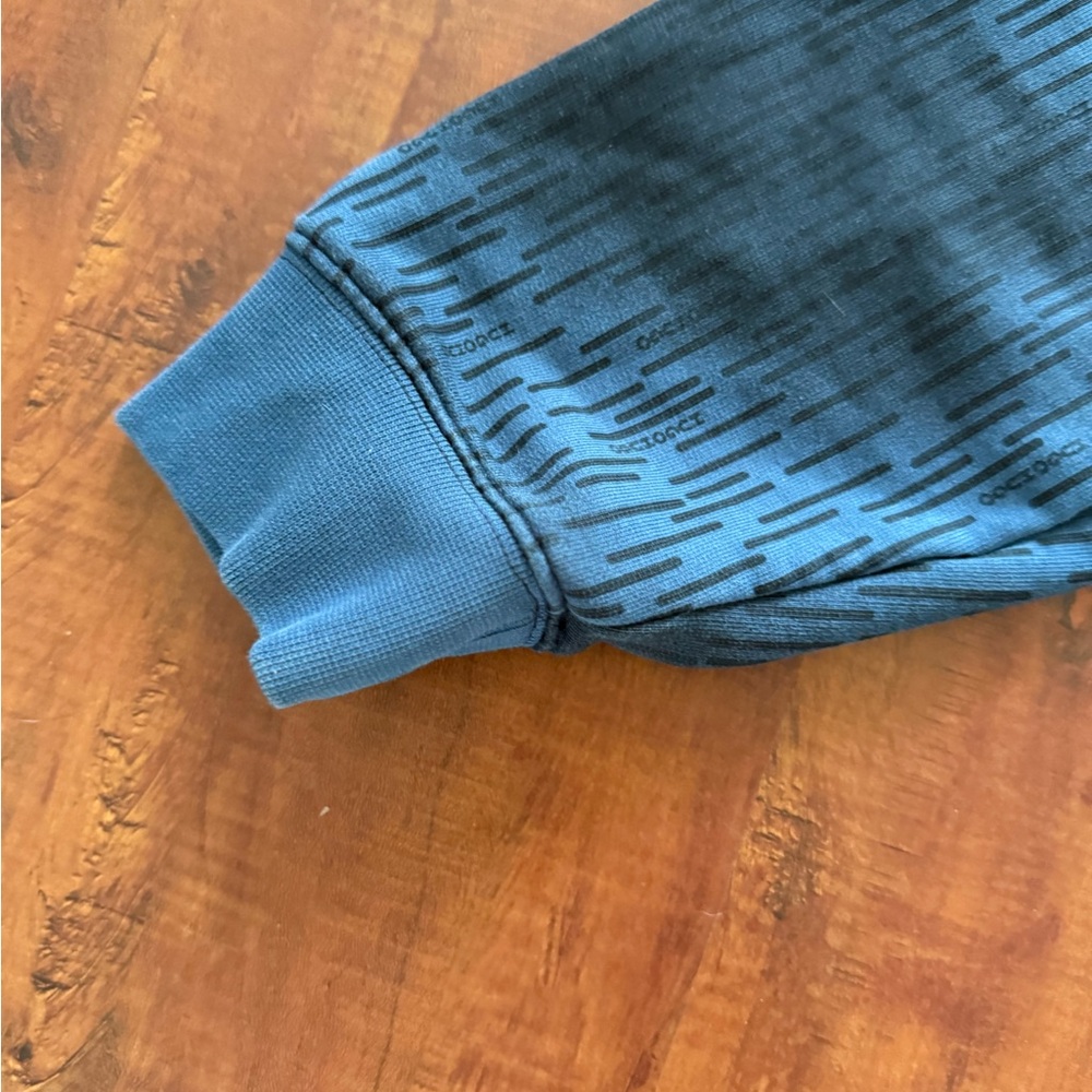 Hugo Blue Hooded Sweatshirt with Front Pockets - Picture 4 of 10